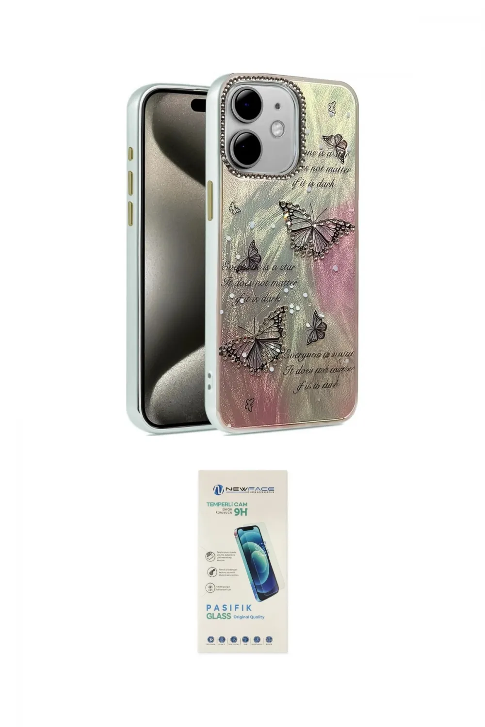 ieg™ iPhone 11 Kılıf Zirve Modern Prime - Şeffaf Pasifik Cam Ekran Koruyucu