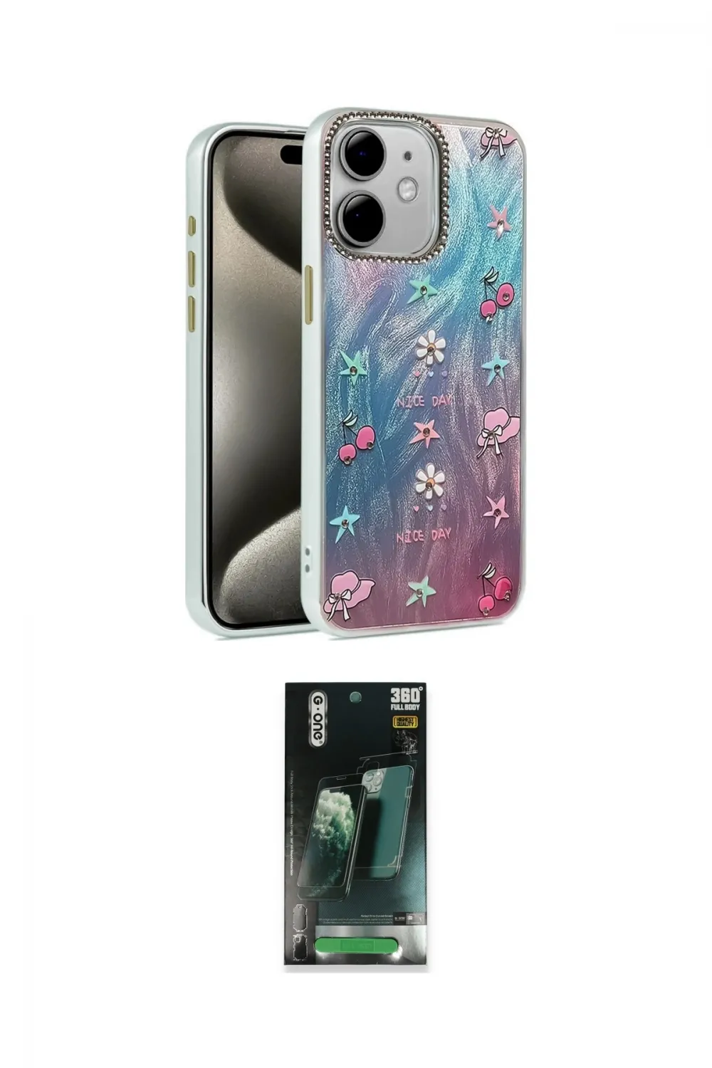 ieg™ iPhone 11 Kılıf Zirve Modern Prime - Siyah 360 Mat Full Body Arka Koruyucu