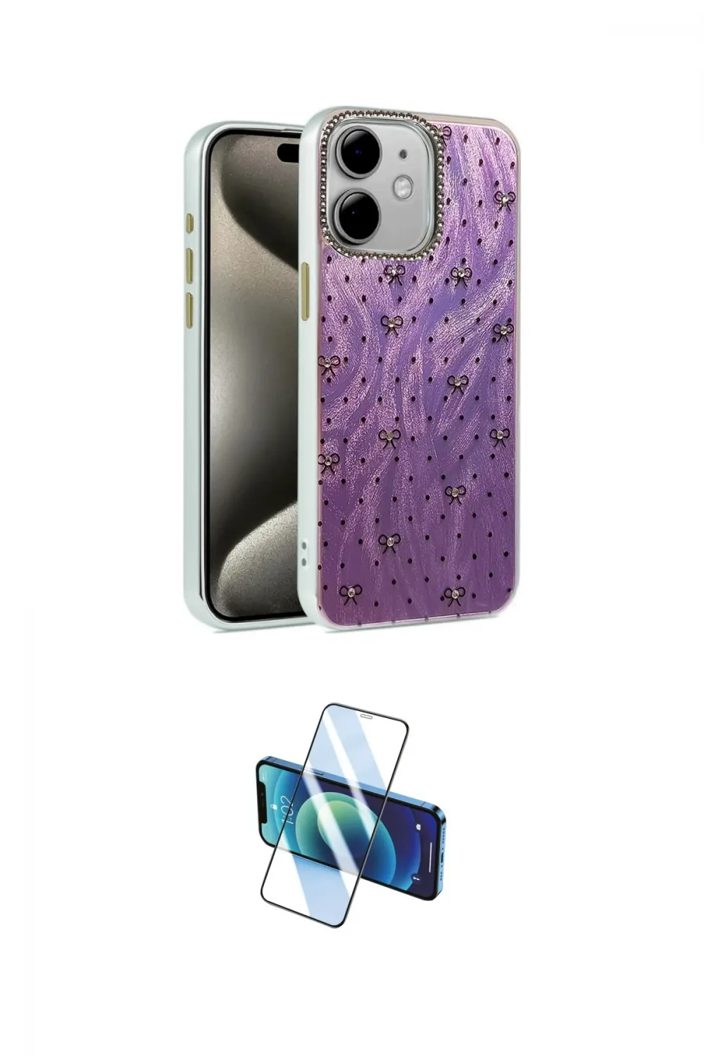 ieg™ iPhone 11 Kılıf Zirve Modern Prime - Siyah 3D Antistatik Cam Ekran Koruyucu