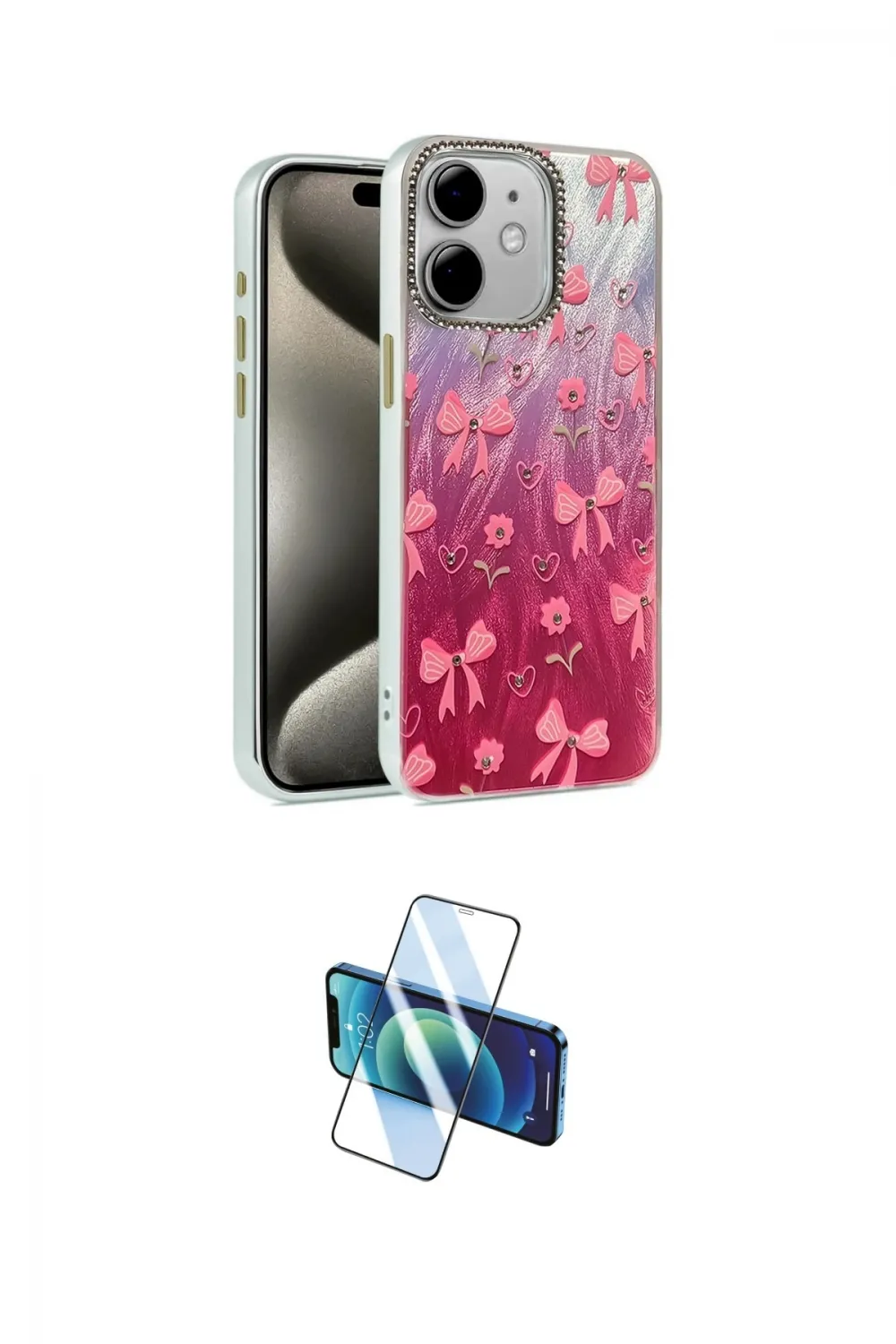 ieg™ iPhone 11 Kılıf Zirve Modern Prime - Siyah 3D Antistatik Cam Ekran Koruyucu