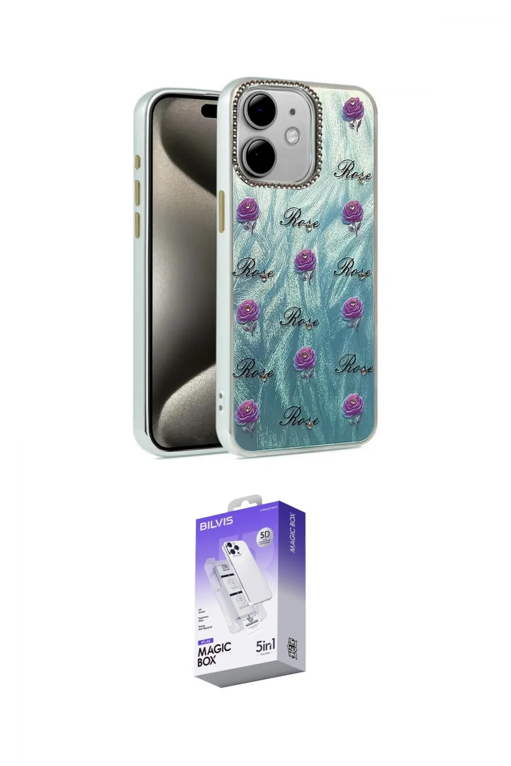 ieg™ iPhone 11 Kılıf Zirve Modern Prime - Siyah Bilvis 5in1 3D Magic Cam Ekran Koruyucu
