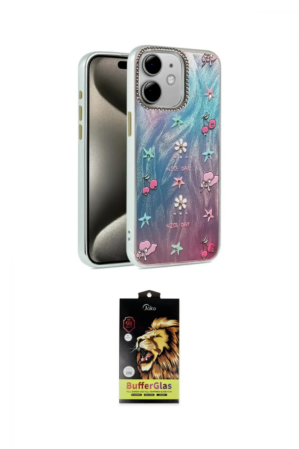 ieg™ iPhone 11 Kılıf Zirve Modern Prime - Siyah Buffer Cam Ekran Koruyucu