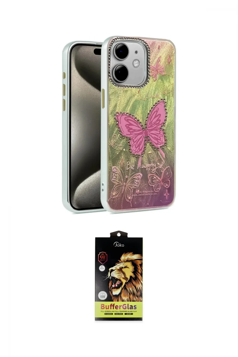 ieg™ iPhone 11 Kılıf Zirve Modern Prime - Siyah Buffer Cam Ekran Koruyucu