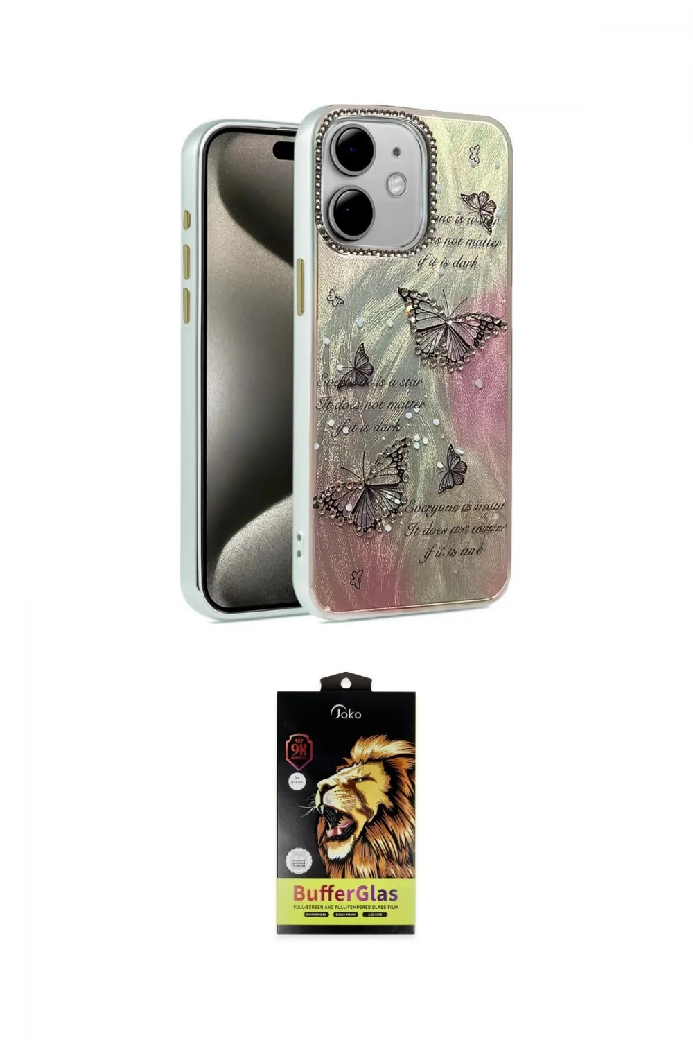 ieg™ iPhone 11 Kılıf Zirve Modern Prime - Siyah Buffer Cam Ekran Koruyucu