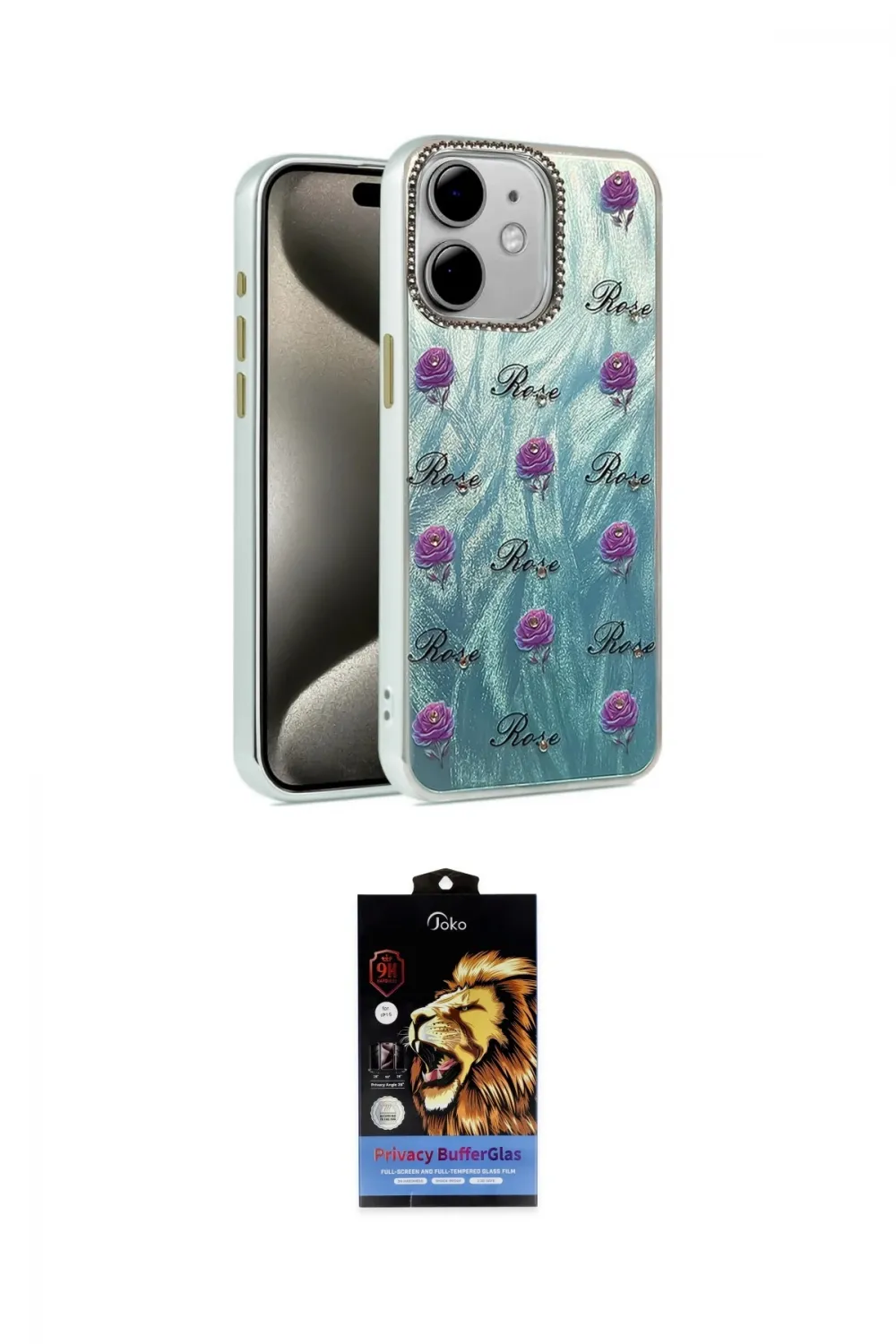ieg™ iPhone 11 Kılıf Zirve Modern Prime - Siyah Buffer Hayalet Cam Ekran Koruyucu
