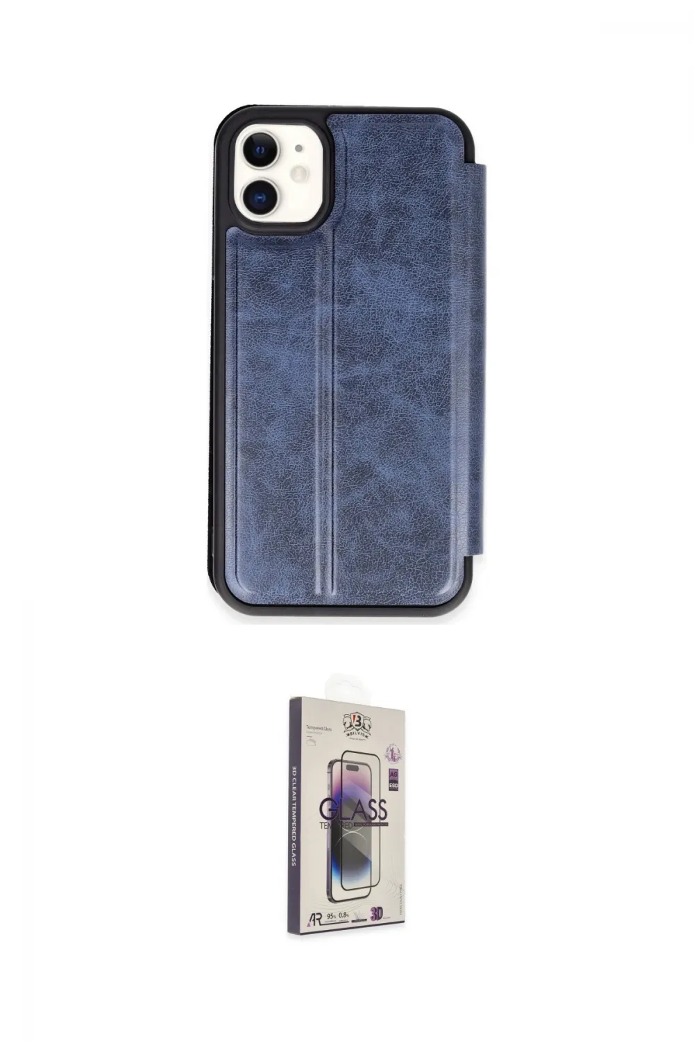 ieg™ iPhone 11 Kılıf Zirve Yansıma Serisi - Siyah Bilvis 3D Cam Ekran Koruyucu