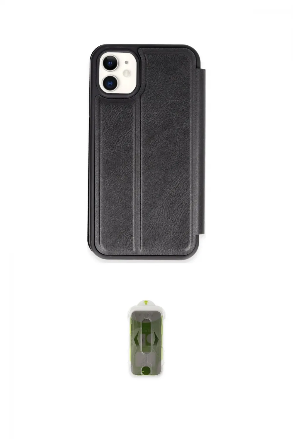 ieg™ iPhone 11 Kılıf Zirve Yansıma Serisi - Siyah Joko Magic 5D Hayalet Cam