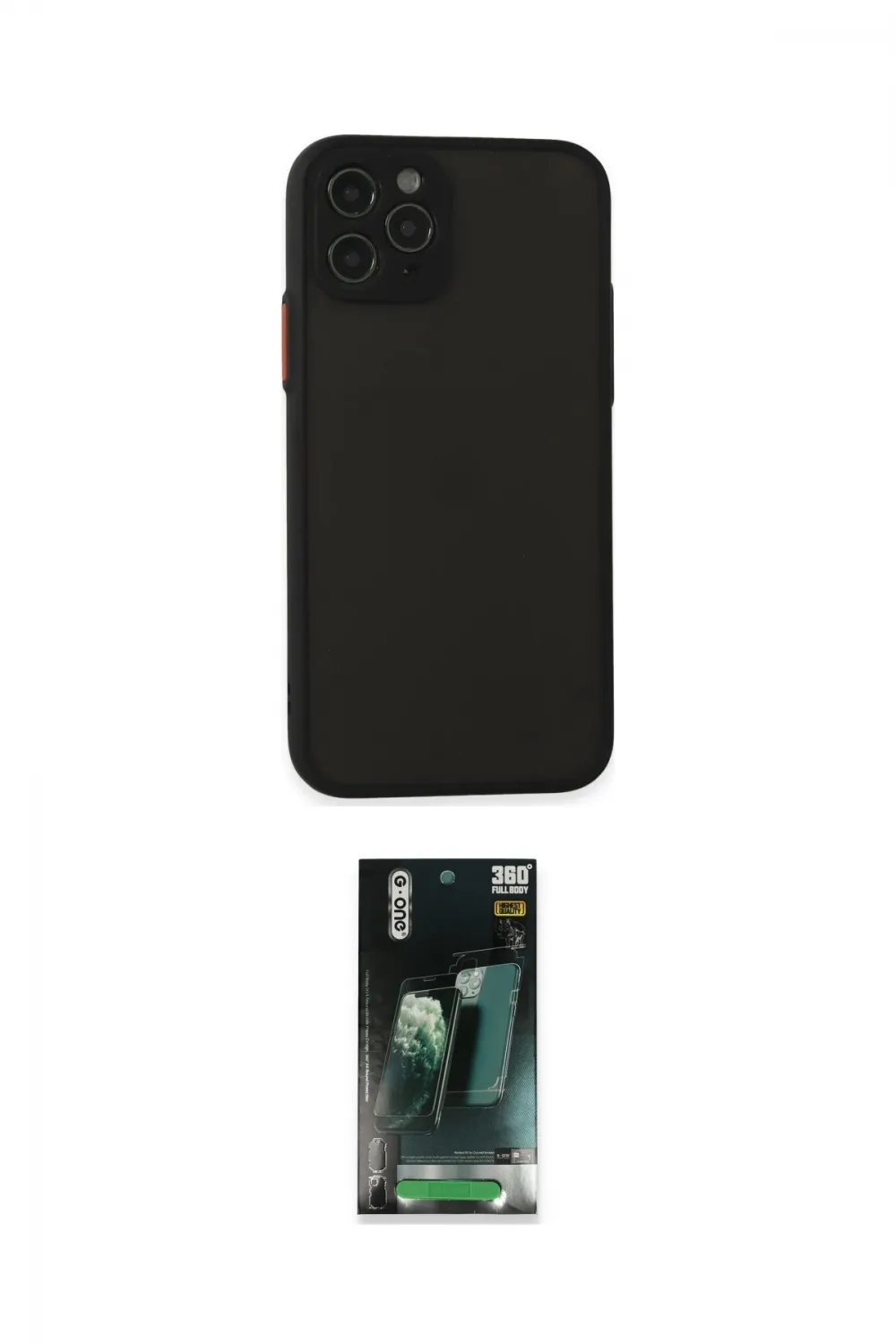 ieg™ iPhone 11 Pro Kılıf Ahenk Çizgi Serisi - Şeffaf 360 Full Body Arka Koruyucu