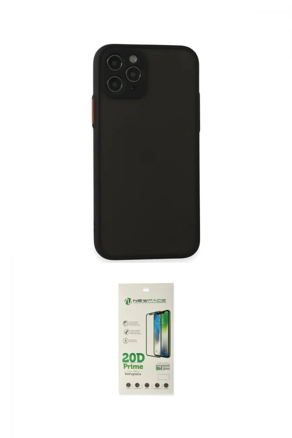 ieg™ iPhone 11 Pro Kılıf Ahenk Çizgi Serisi - Siyah 20D Premium Cam Ekran Koruyucu