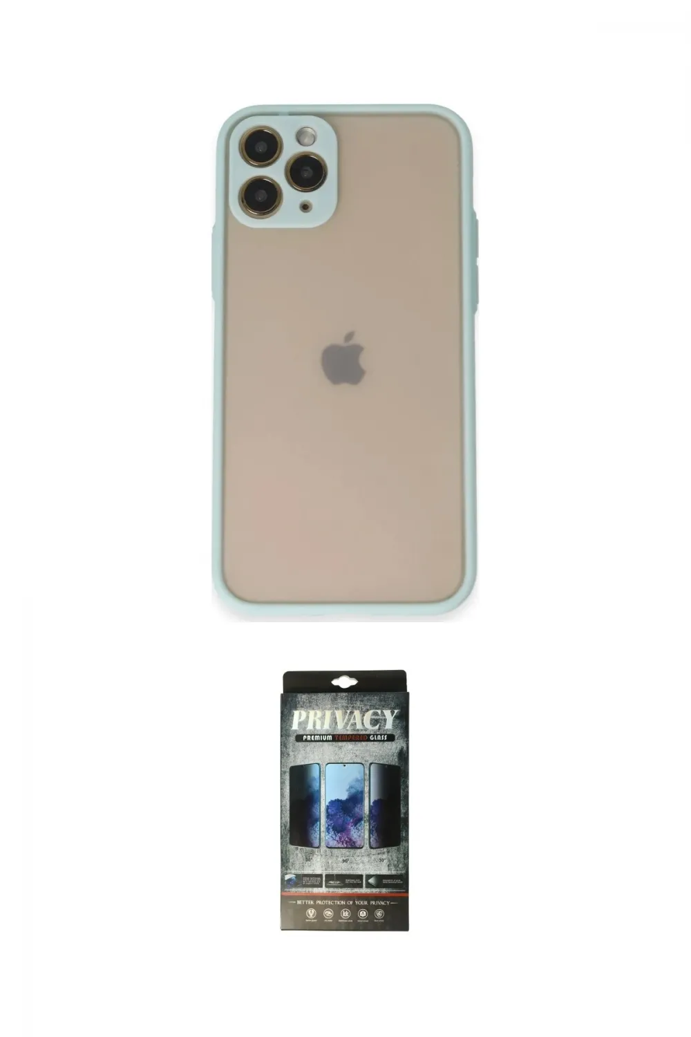 ieg™ iPhone 11 Pro Kılıf Ahenk Çizgi Serisi - Siyah 34D Hayalet Izgaralı Cam