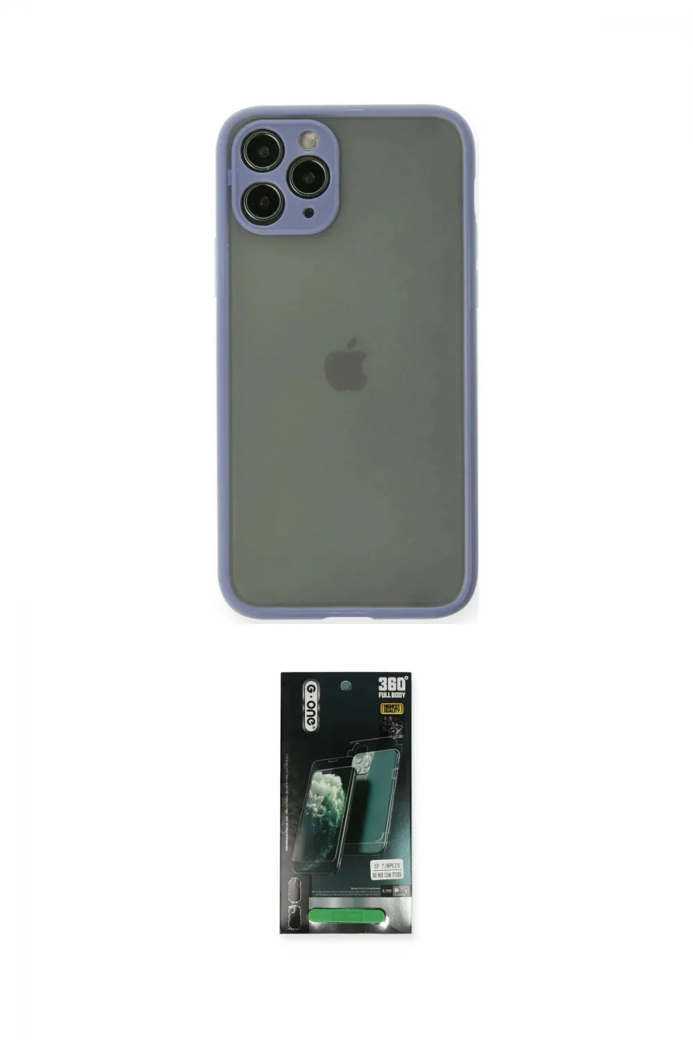 ieg™ iPhone 11 Pro Kılıf Ahenk Çizgi Serisi - Siyah 360 Mat Full Body Arka Koruyucu
