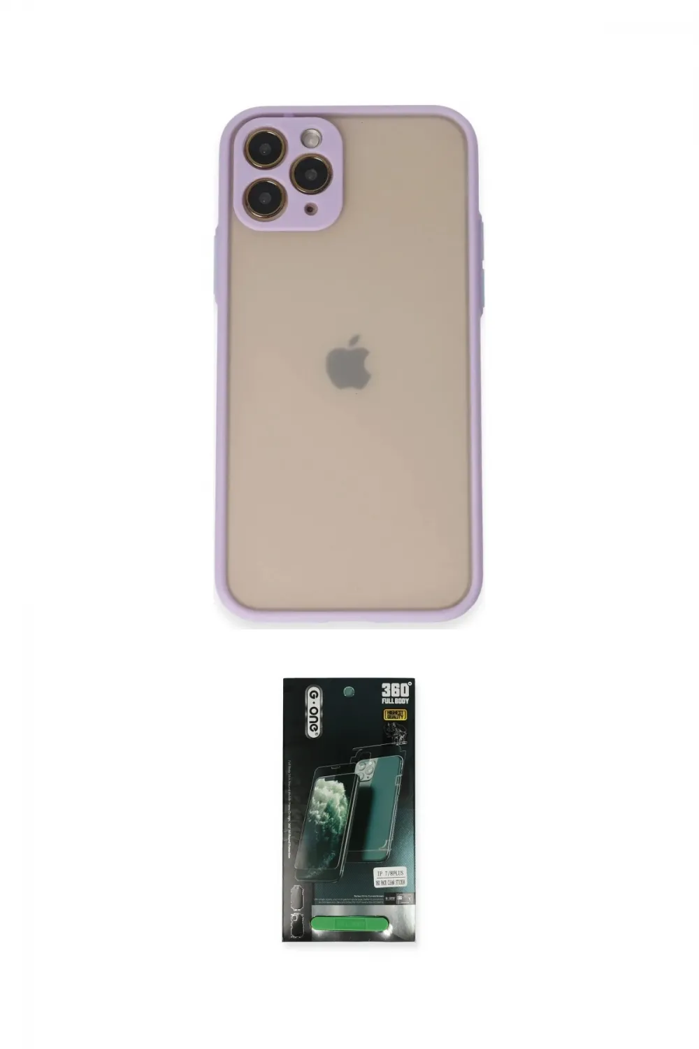 ieg™ iPhone 11 Pro Kılıf Ahenk Çizgi Serisi - Siyah 360 Mat Full Body Arka Koruyucu