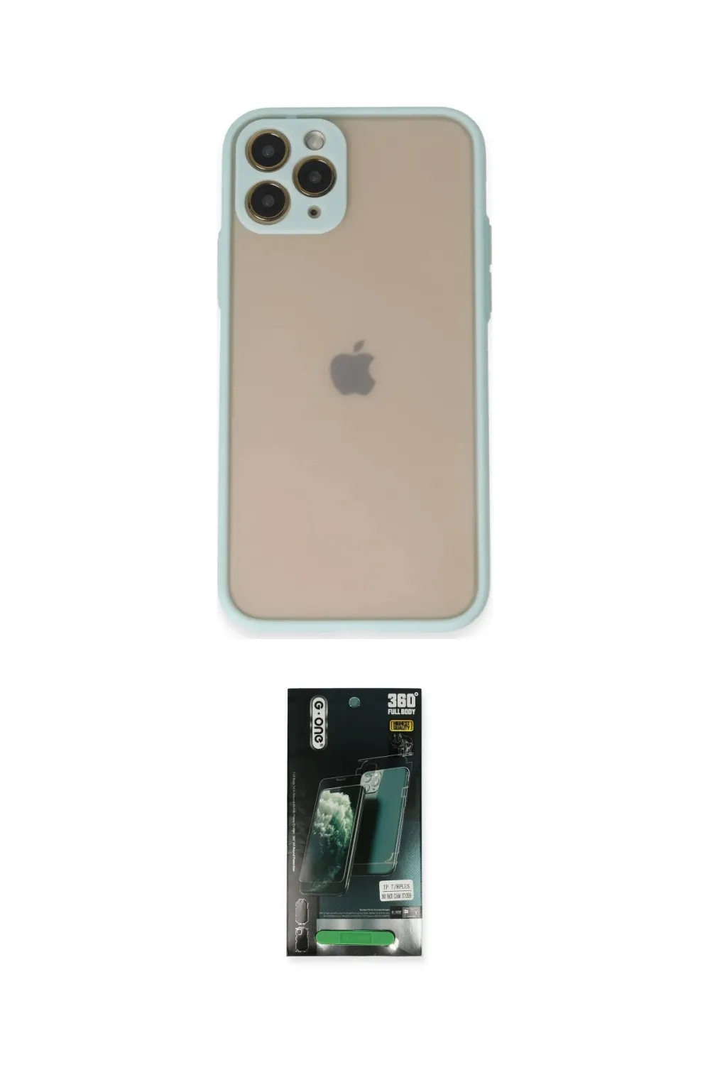ieg™ iPhone 11 Pro Kılıf Ahenk Çizgi Serisi - Siyah 360 Mat Full Body Arka Koruyucu