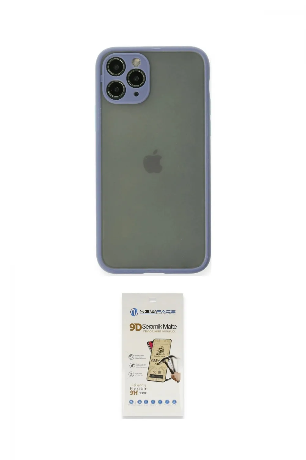 ieg™ iPhone 11 Pro Kılıf Ahenk Çizgi Serisi - Siyah Mat Seramik Nano Ekran Koruyucu