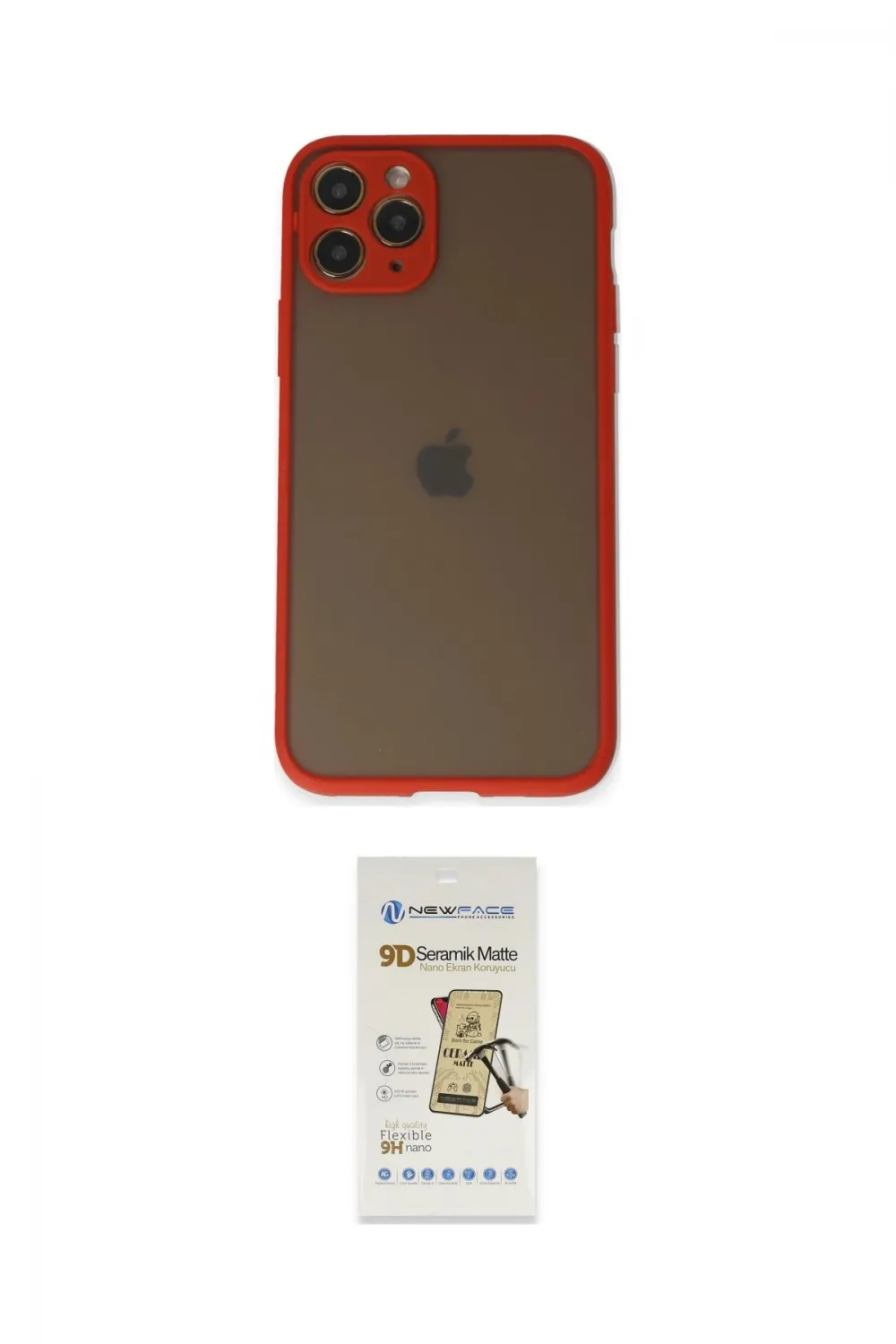 ieg™ iPhone 11 Pro Kılıf Ahenk Çizgi Serisi - Siyah Mat Seramik Nano Ekran Koruyucu
