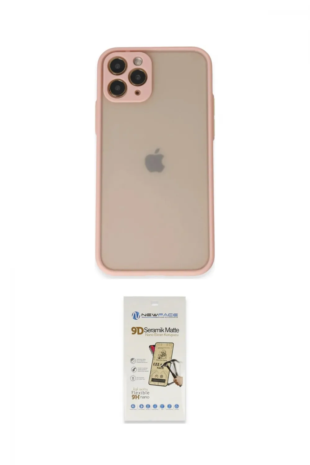 ieg™ iPhone 11 Pro Kılıf Ahenk Çizgi Serisi - Siyah Mat Seramik Nano Ekran Koruyucu