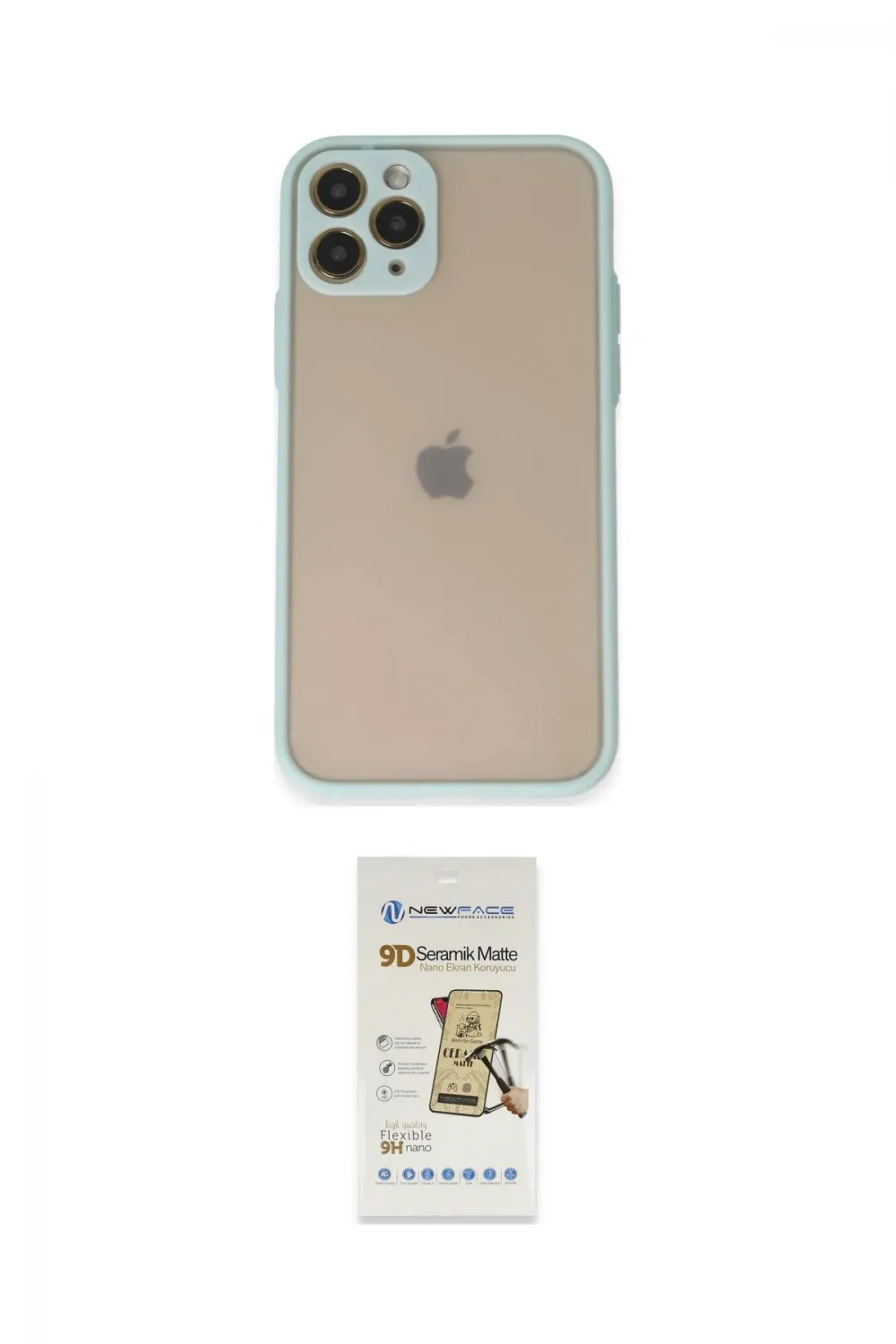 ieg™ iPhone 11 Pro Kılıf Ahenk Çizgi Serisi - Siyah Mat Seramik Nano Ekran Koruyucu