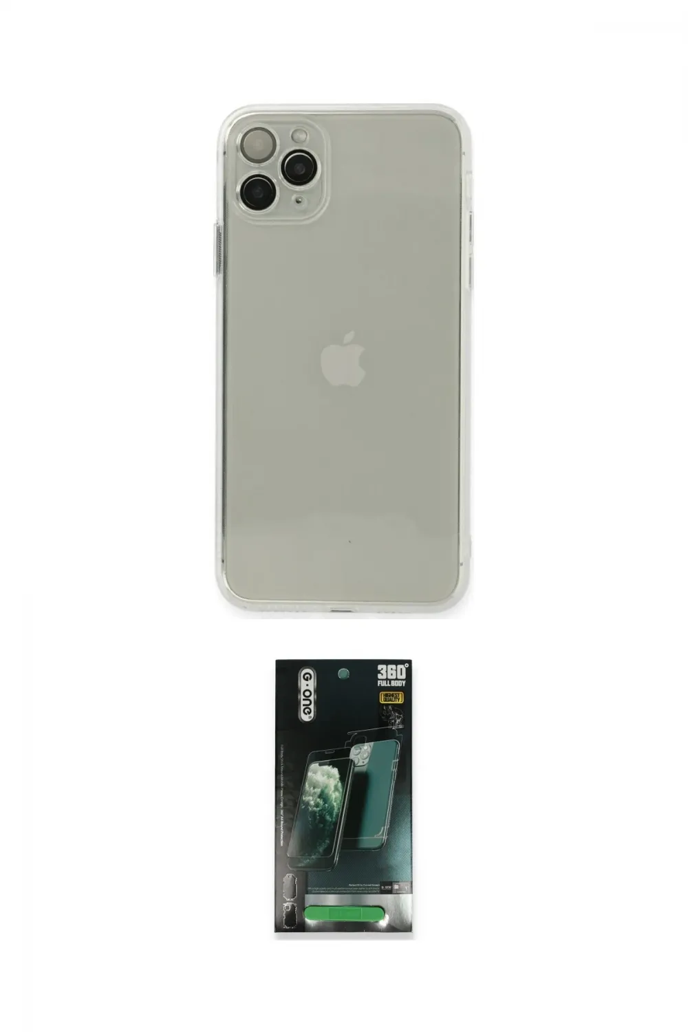 ieg™ iPhone 11 Pro Kılıf Ahenk Doku - Şeffaf 360 Full Body Arka Koruyucu