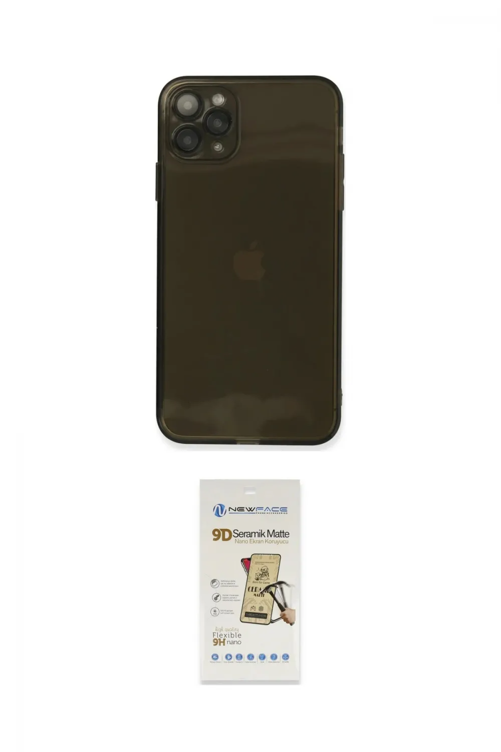 ieg™ iPhone 11 Pro Kılıf Ahenk Doku - Siyah Mat Seramik Nano Ekran Koruyucu
