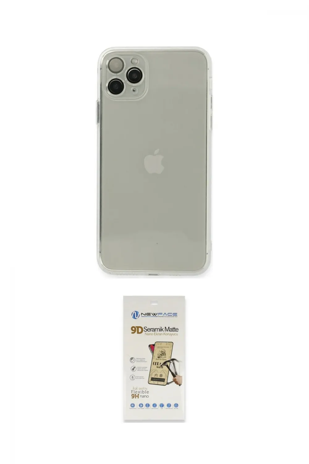 ieg™ iPhone 11 Pro Kılıf Ahenk Doku - Siyah Mat Seramik Nano Ekran Koruyucu