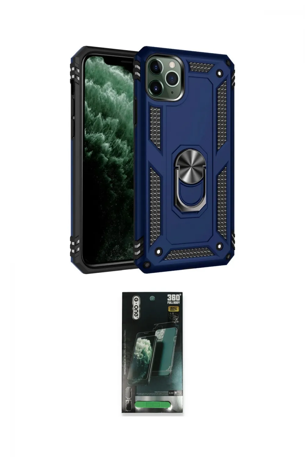 ieg™ iPhone 11 Pro Kılıf Ahenk Klasik Koleksiyonu - Şeffaf 360 Full Body Arka Koruyucu