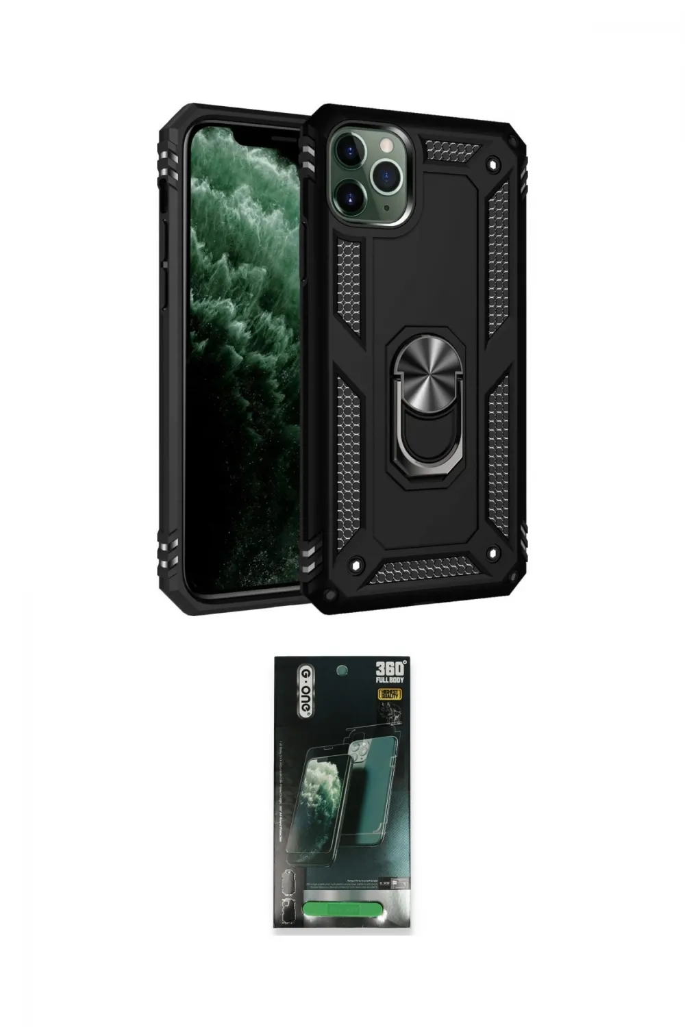 ieg™ iPhone 11 Pro Kılıf Ahenk Klasik Koleksiyonu - Şeffaf 360 Full Body Arka Koruyucu
