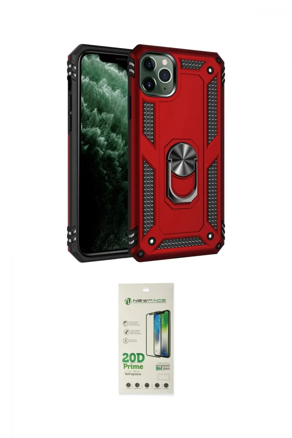 ieg™ iPhone 11 Pro Kılıf Ahenk Klasik Koleksiyonu - Siyah 20D Premium Cam Ekran Koruyucu