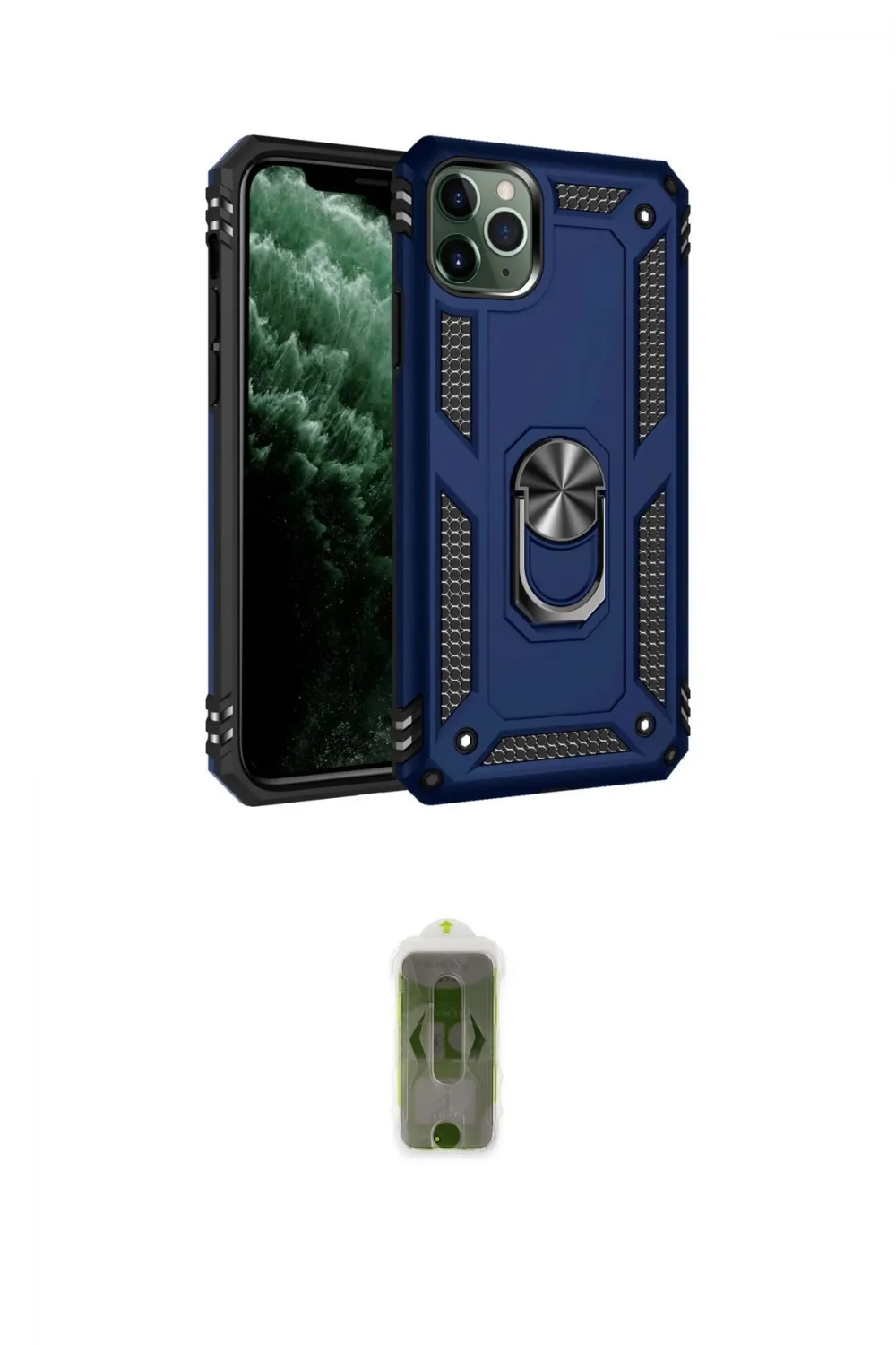 ieg™ iPhone 11 Pro Kılıf Ahenk Klasik Koleksiyonu - Siyah Joko Magic 5D Hayalet Cam