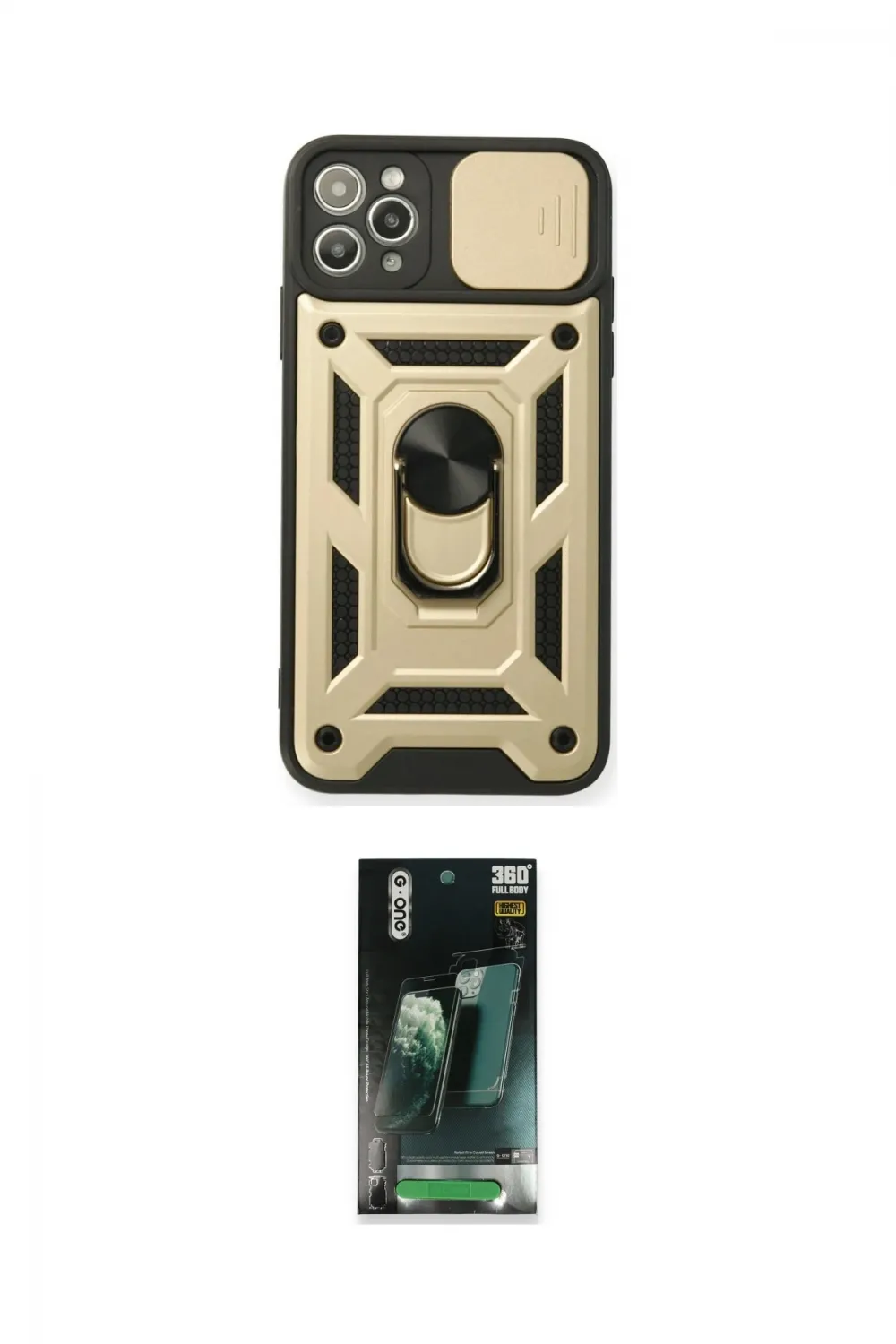 ieg™ iPhone 11 Pro Kılıf Ahenk Klasik - Şeffaf 360 Full Body Arka Koruyucu