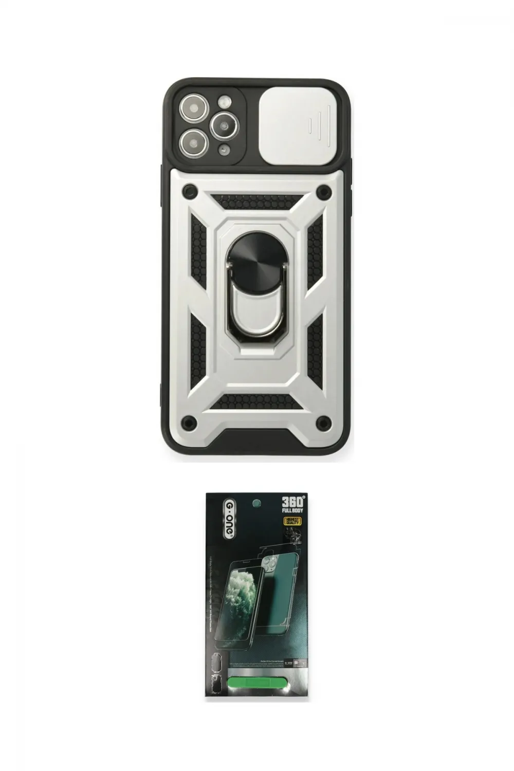 ieg™ iPhone 11 Pro Kılıf Ahenk Klasik - Şeffaf 360 Full Body Arka Koruyucu