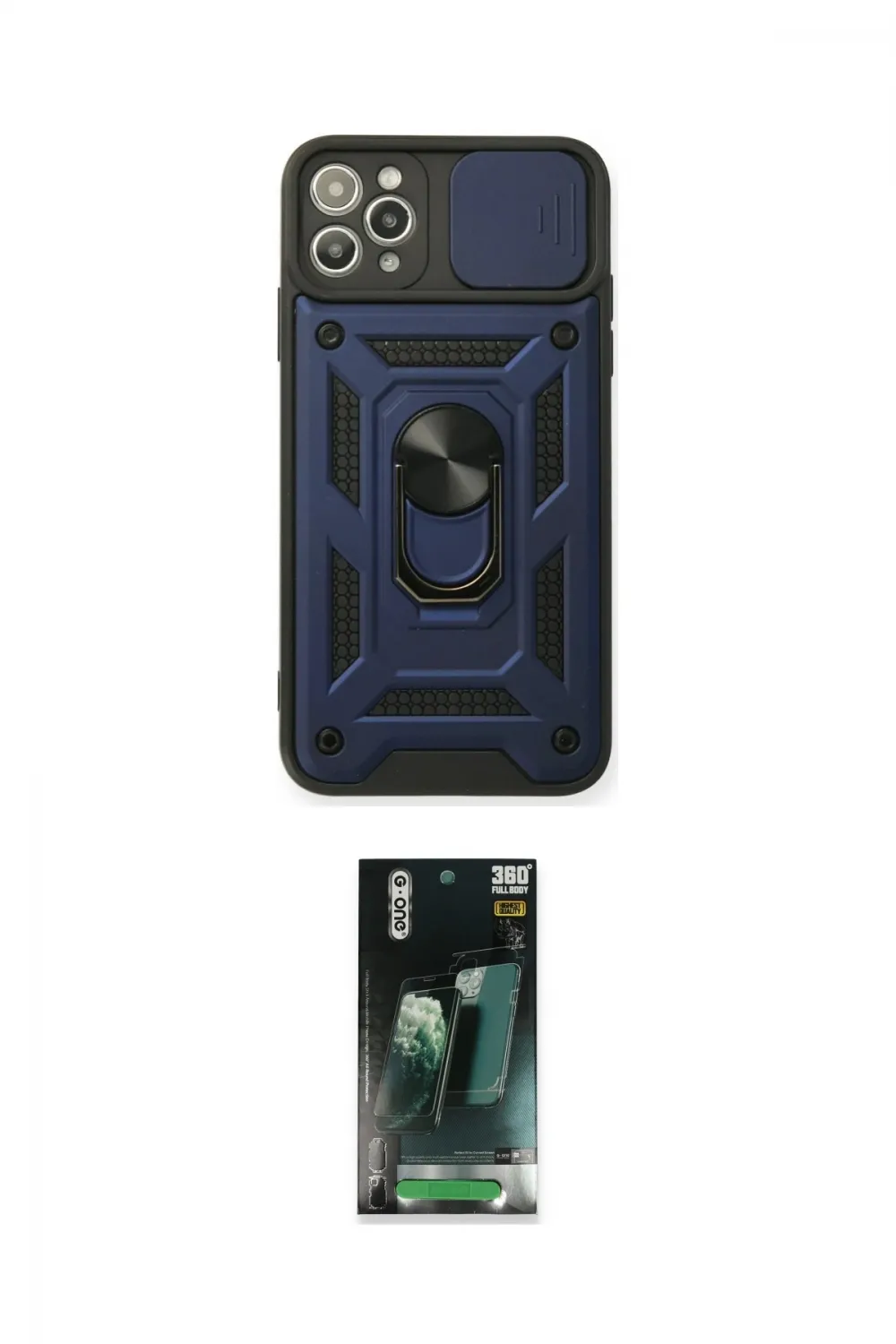 ieg™ iPhone 11 Pro Kılıf Ahenk Klasik - Şeffaf 360 Full Body Arka Koruyucu