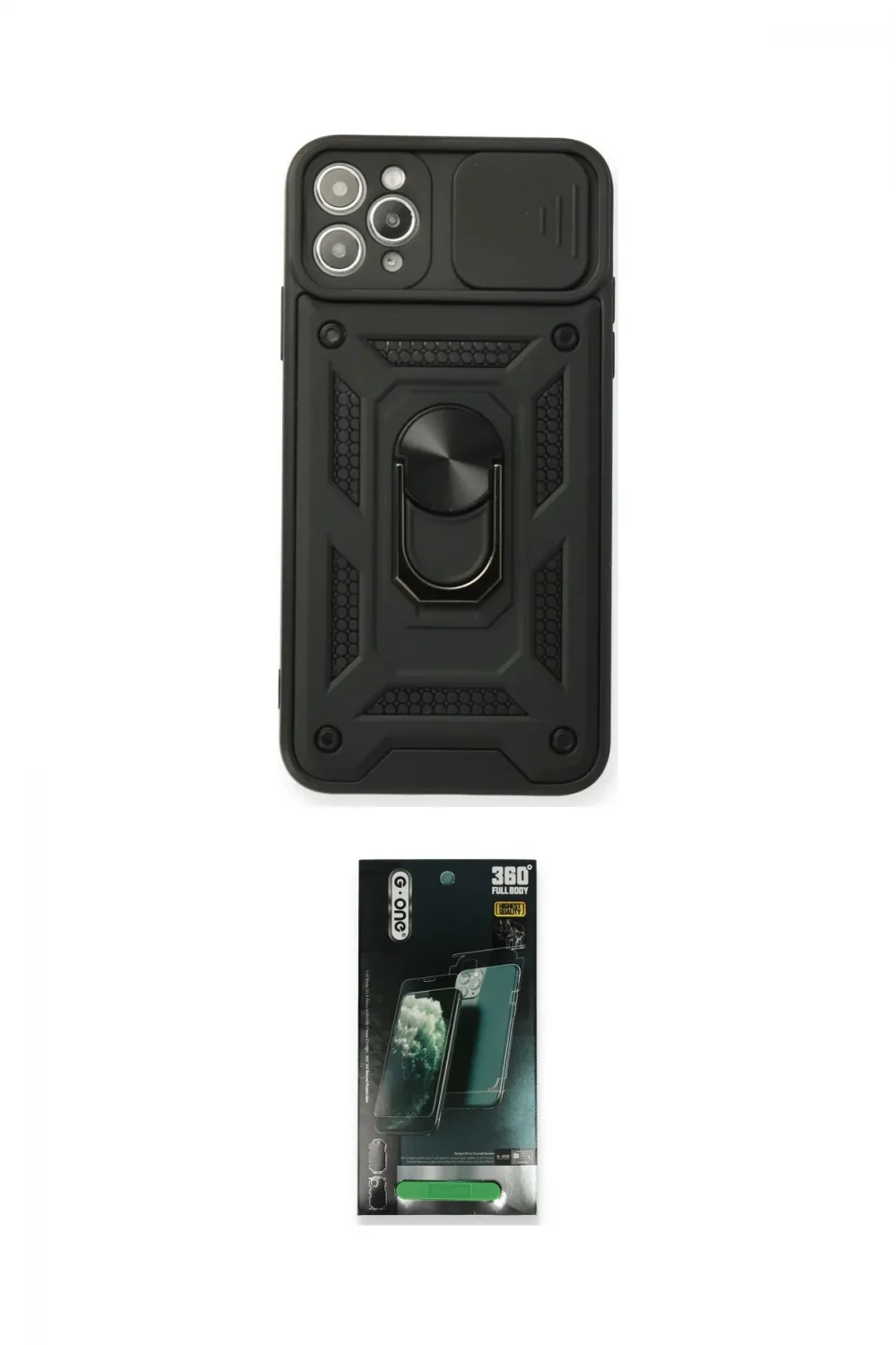 ieg™ iPhone 11 Pro Kılıf Ahenk Klasik - Şeffaf 360 Full Body Arka Koruyucu