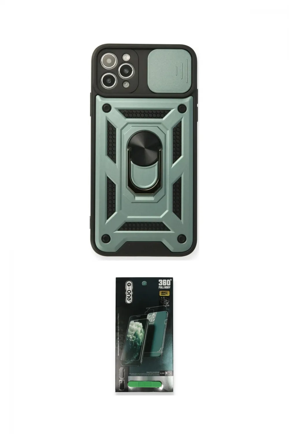 ieg™ iPhone 11 Pro Kılıf Ahenk Klasik - Şeffaf 360 Full Body Arka Koruyucu