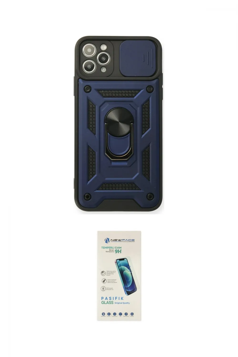 ieg™ iPhone 11 Pro Kılıf Ahenk Klasik - Şeffaf Pasifik Cam Ekran Koruyucu