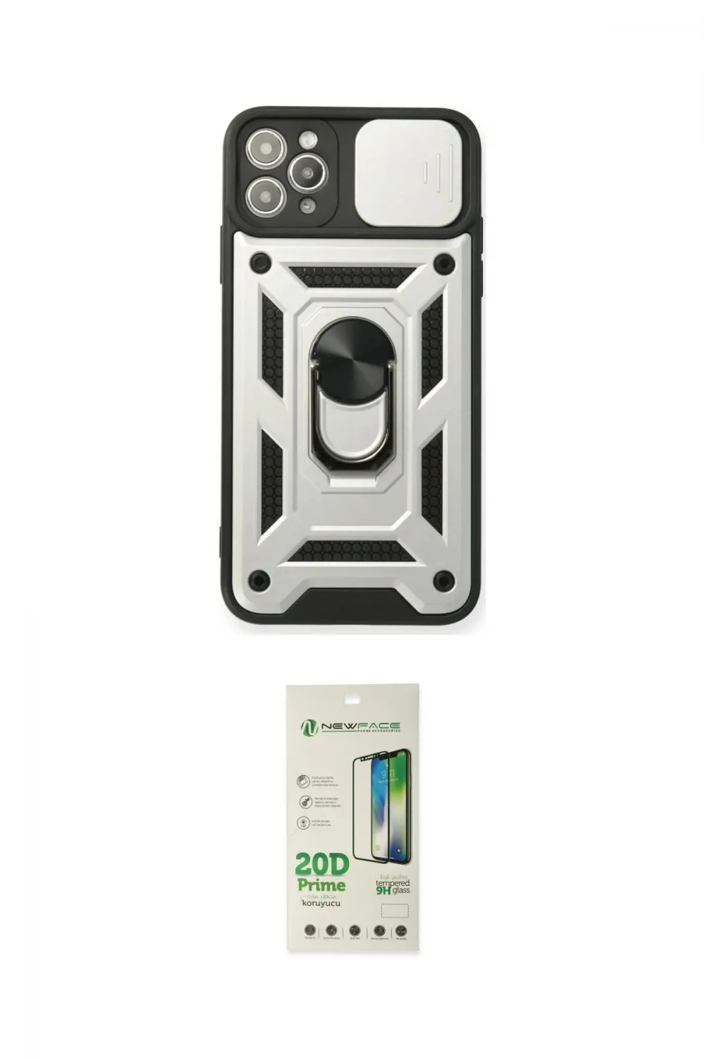 ieg™ iPhone 11 Pro Kılıf Ahenk Klasik - Siyah 20D Premium Cam Ekran Koruyucu