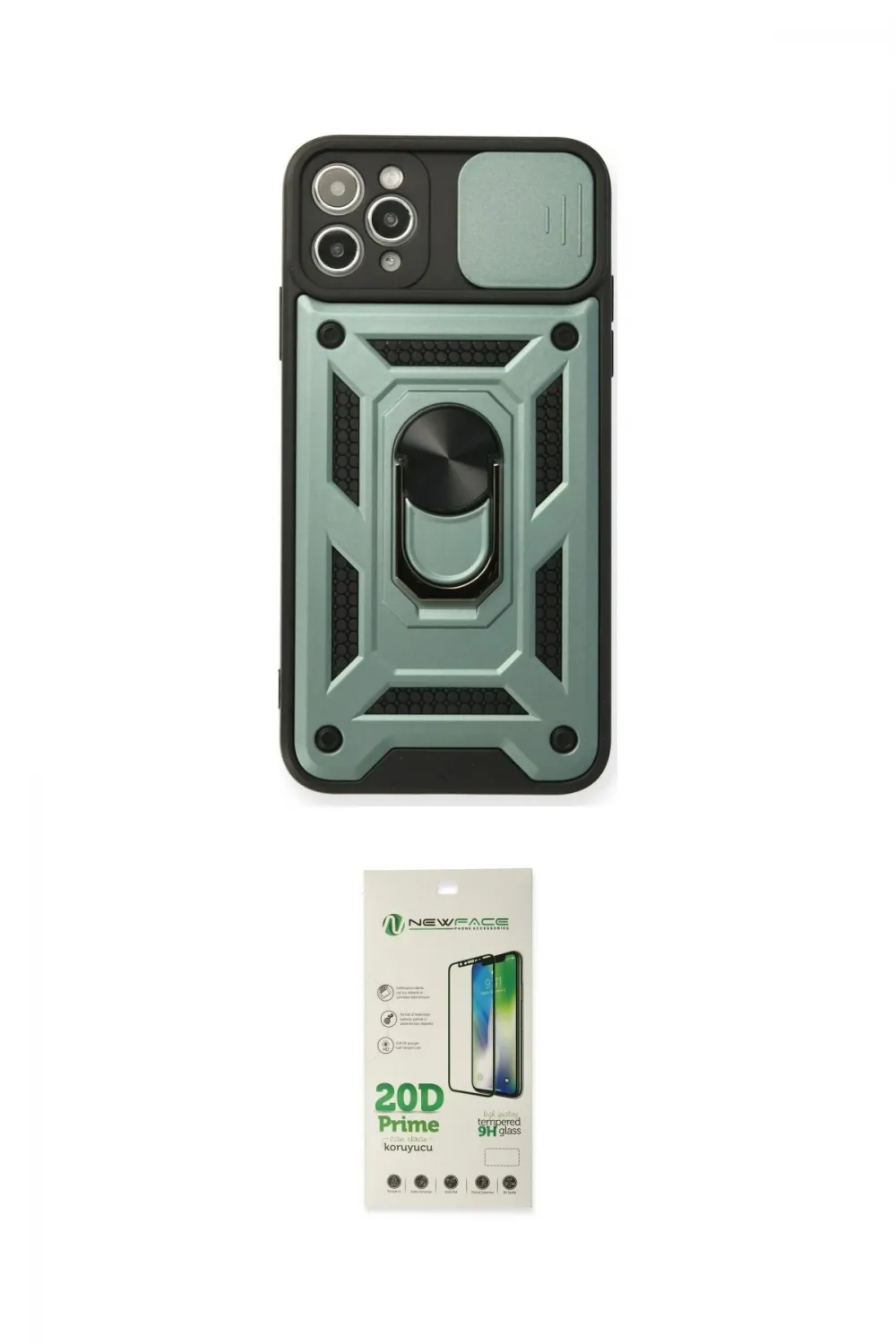 ieg™ iPhone 11 Pro Kılıf Ahenk Klasik - Siyah 20D Premium Cam Ekran Koruyucu