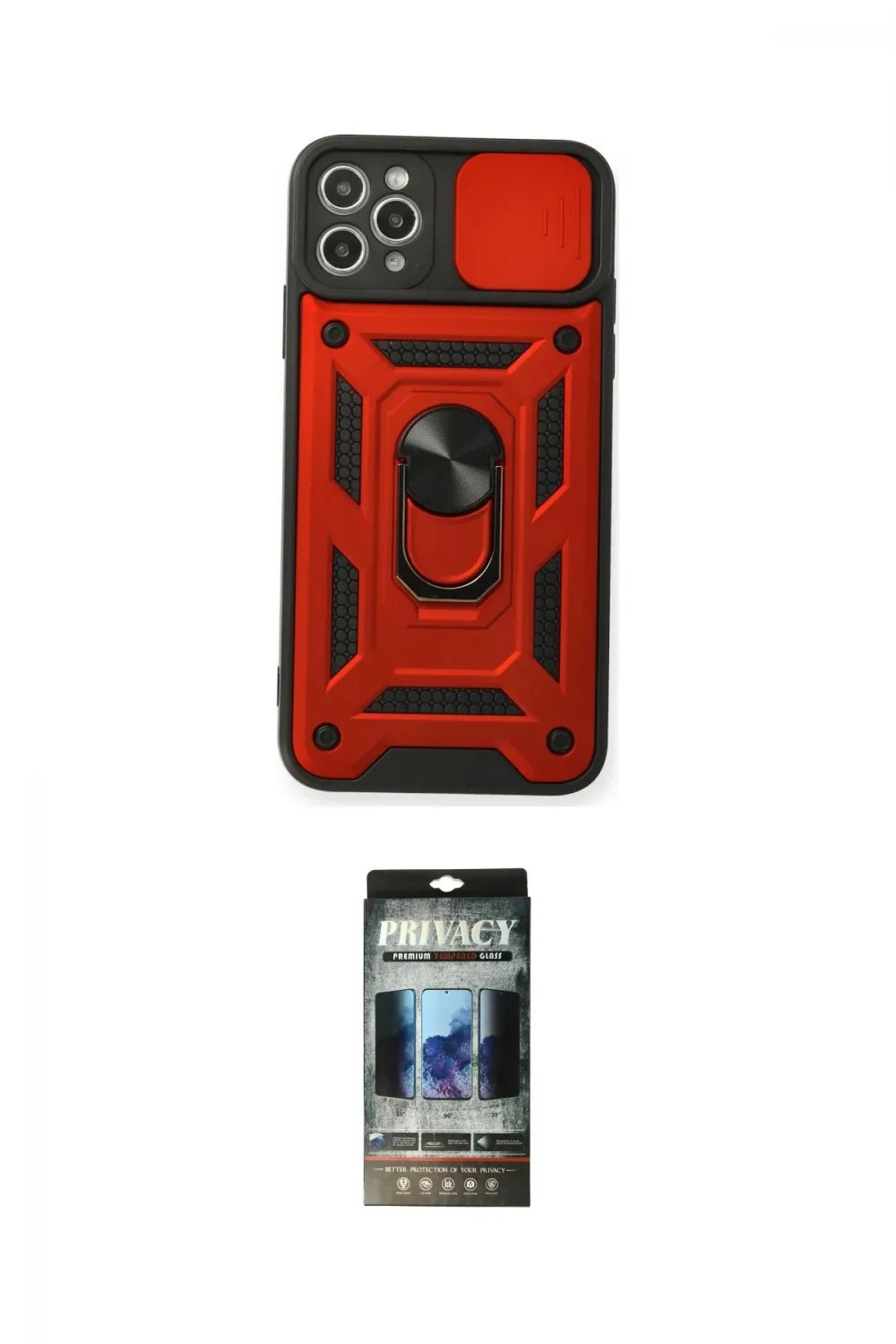 ieg™ iPhone 11 Pro Kılıf Ahenk Klasik - Siyah 34D Hayalet Izgaralı Cam