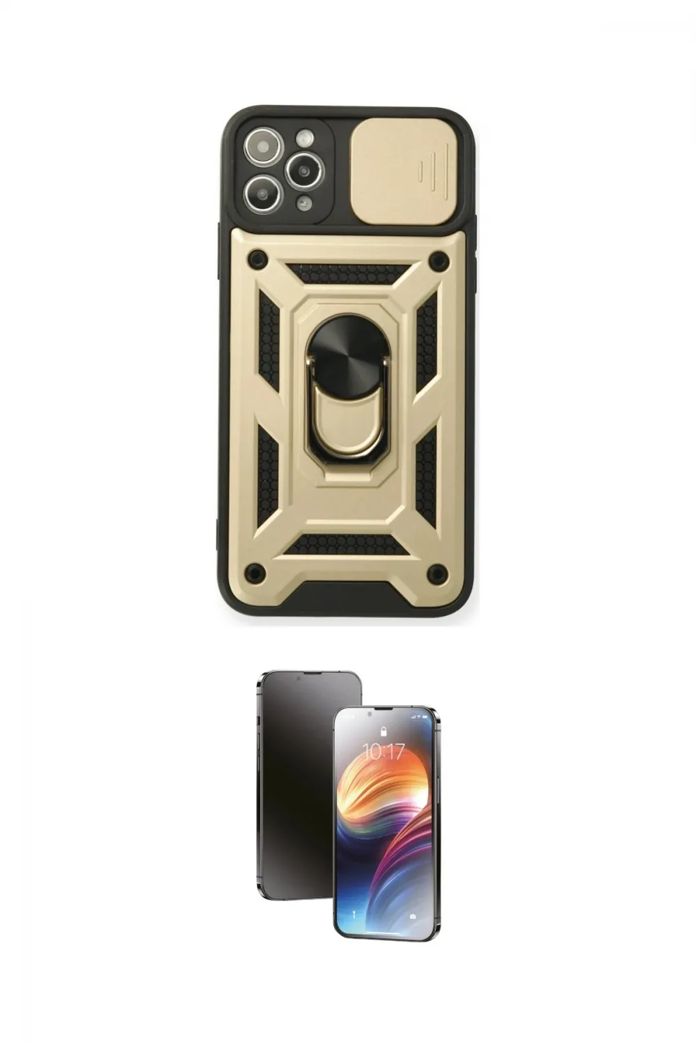 ieg™ iPhone 11 Pro Kılıf Ahenk Klasik - Siyah 3D Antistatik Mat Seramik Nano Ekran Koruyucu