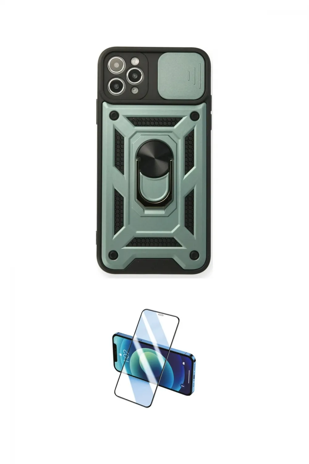 ieg™ iPhone 11 Pro Kılıf Ahenk Klasik - Siyah 3D Antistatik Seramik Nano Ekran Koruyucu