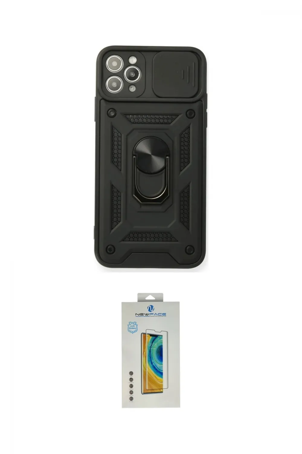 ieg™ iPhone 11 Pro Kılıf Ahenk Klasik - Siyah Polymer Nano Ekran Koruyucu
