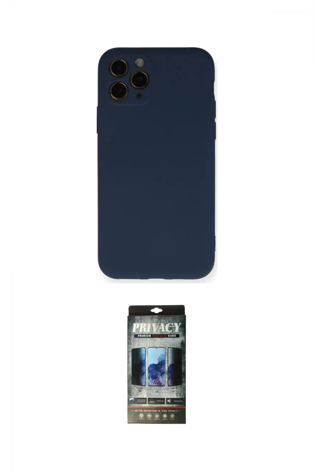 ieg™ iPhone 11 Pro Kılıf Ahenk Serisi - Siyah 34D Hayalet Izgaralı Cam