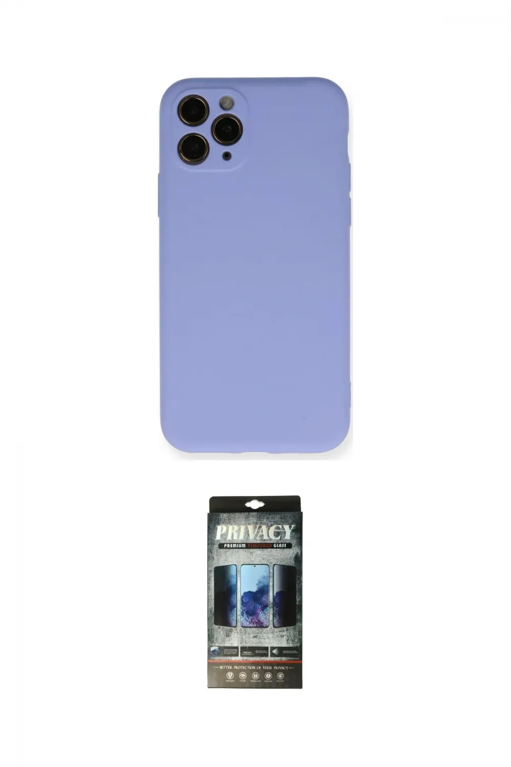 ieg™ iPhone 11 Pro Kılıf Ahenk Serisi - Siyah 34D Hayalet Izgaralı Cam
