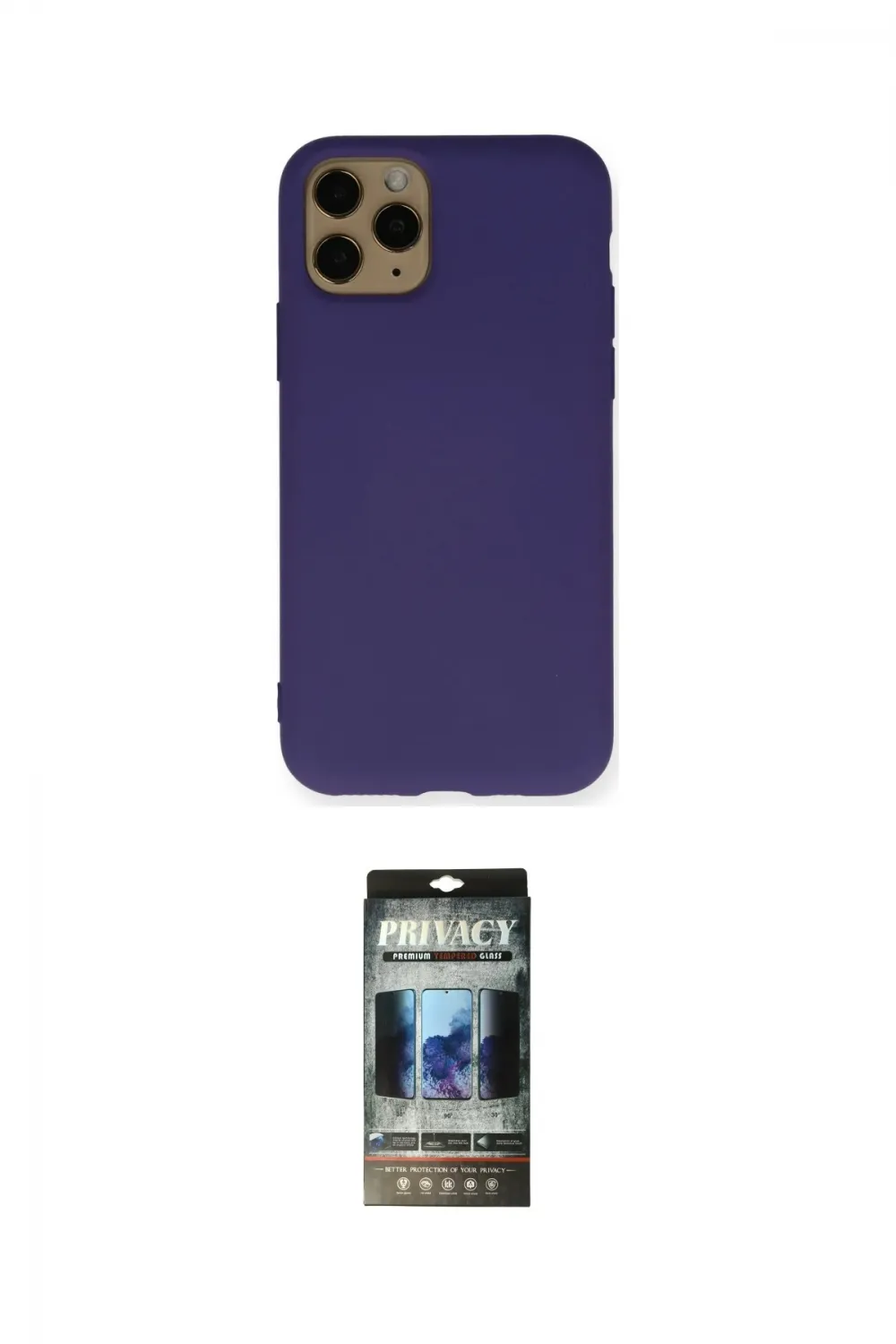 ieg™ iPhone 11 Pro Kılıf Ahenk Serisi - Siyah 34D Hayalet Izgaralı Cam