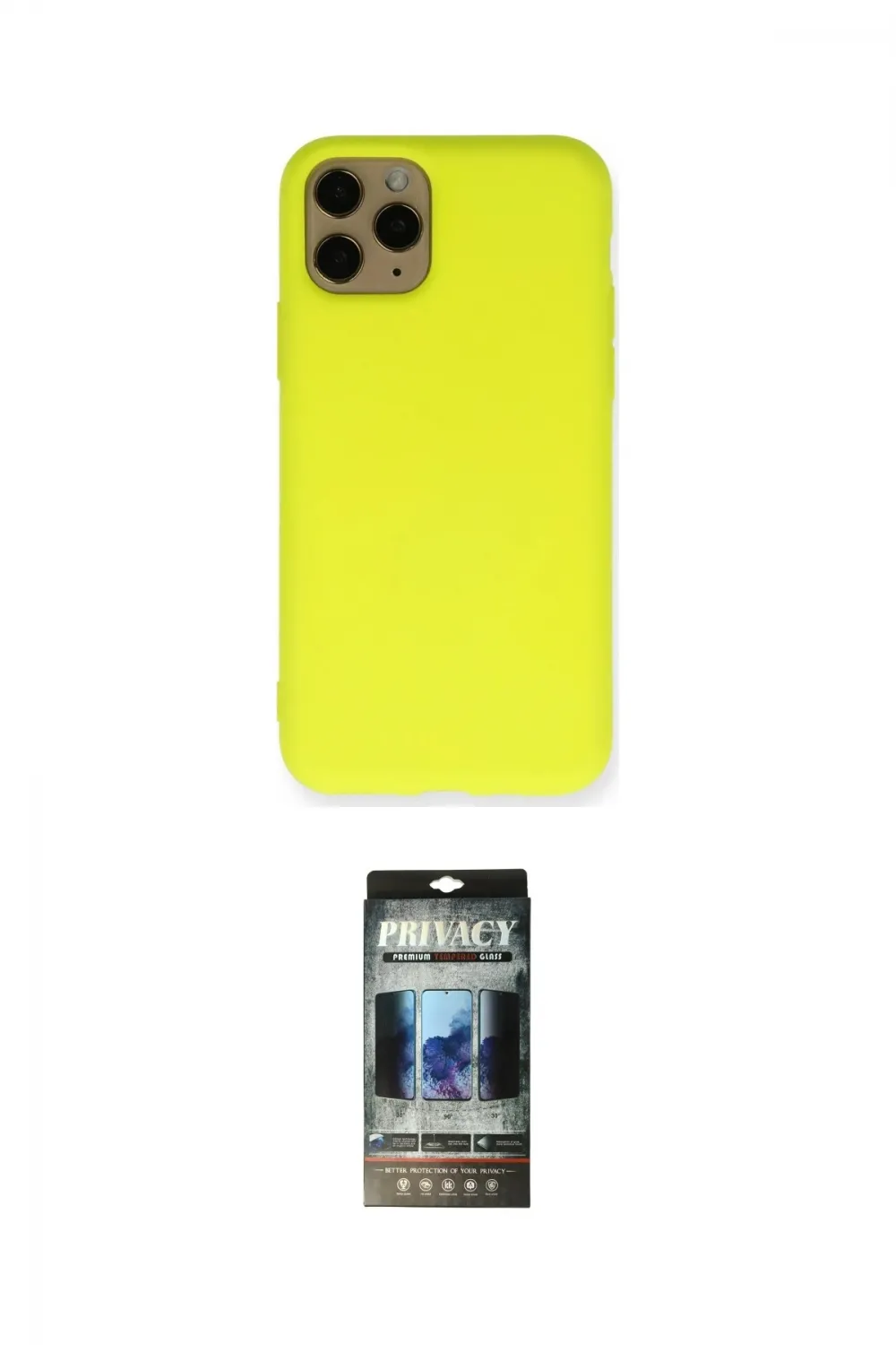 ieg™ iPhone 11 Pro Kılıf Ahenk Serisi - Siyah 34D Hayalet Izgaralı Cam
