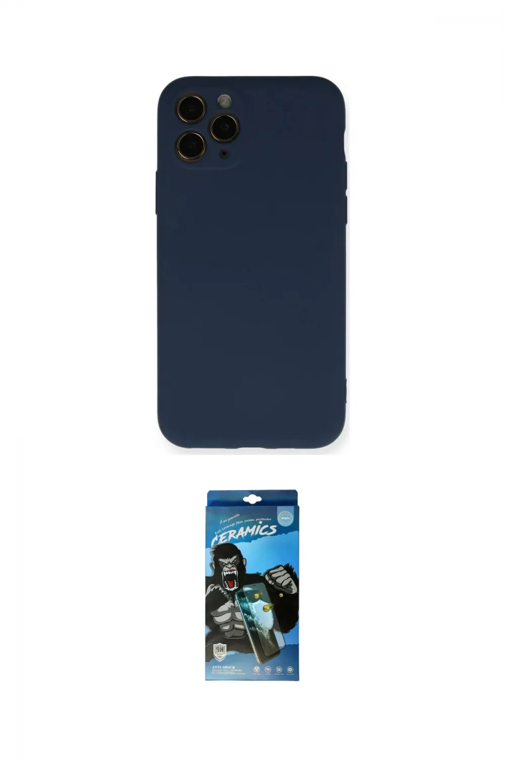 ieg™ iPhone 11 Pro Kılıf Ahenk Serisi - Siyah 34D Izgaralı Cam