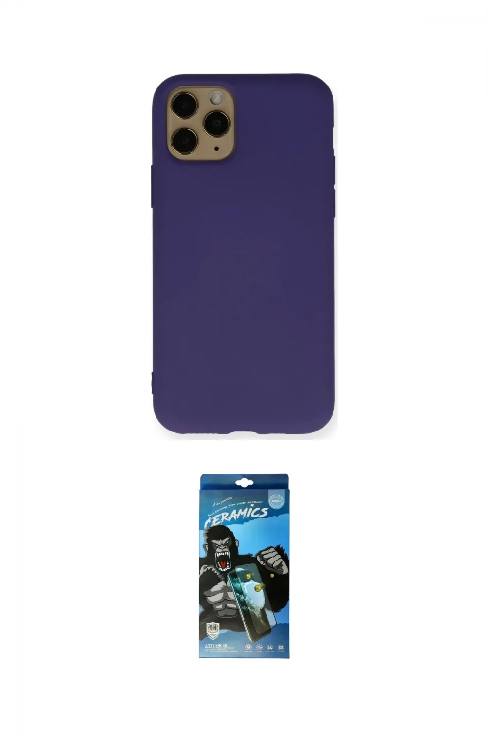 ieg™ iPhone 11 Pro Kılıf Ahenk Serisi - Siyah 34D Izgaralı Cam