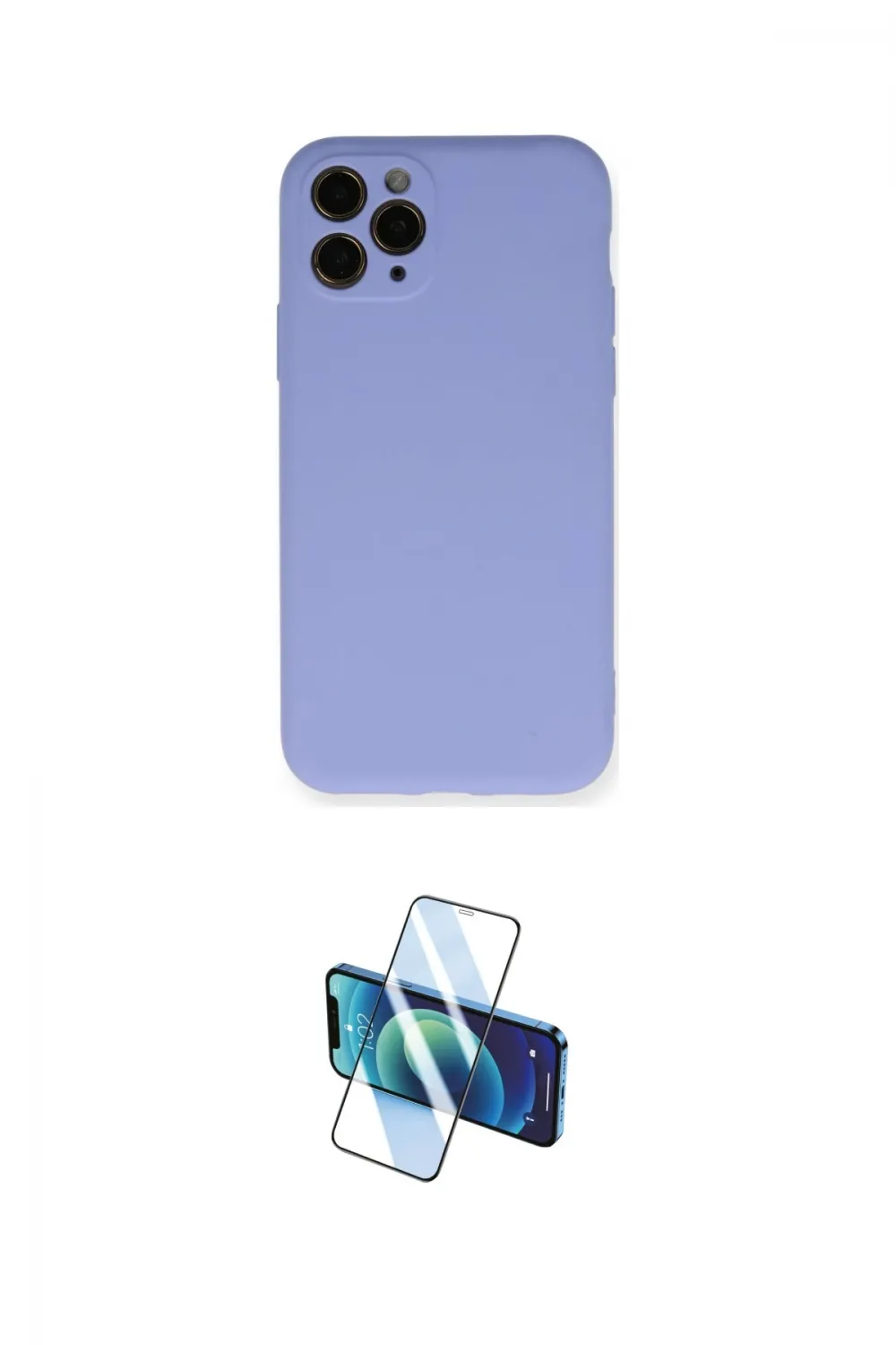 ieg™ iPhone 11 Pro Kılıf Ahenk Serisi - Siyah 3D Antistatik Cam Ekran Koruyucu