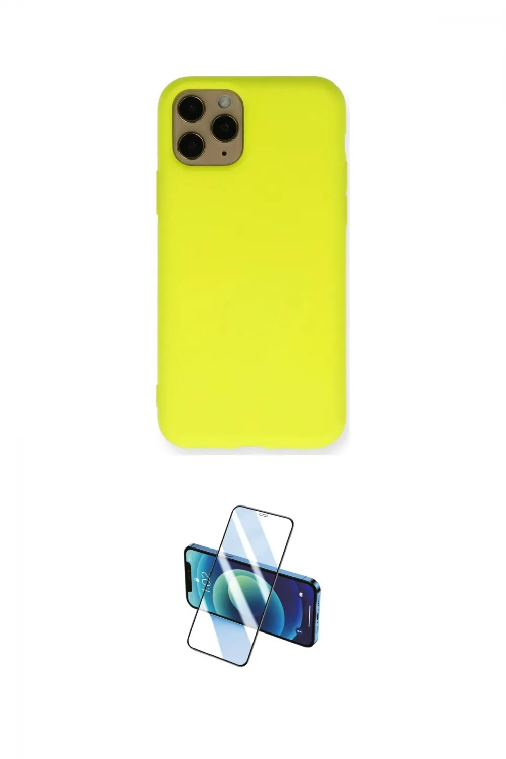 ieg™ iPhone 11 Pro Kılıf Ahenk Serisi - Siyah 3D Antistatik Cam Ekran Koruyucu