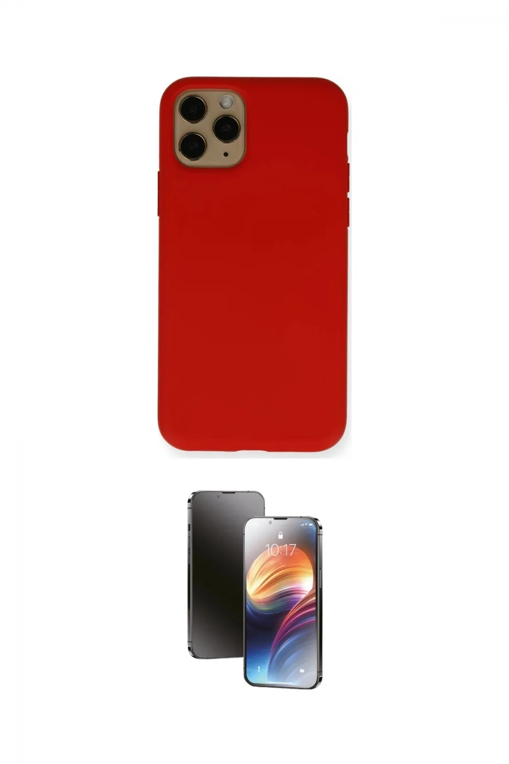ieg™ iPhone 11 Pro Kılıf Ahenk Serisi - Siyah 3D Antistatik Mat Seramik Nano Ekran Koruyucu