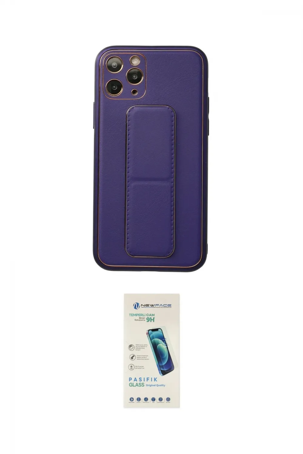 ieg™ iPhone 11 Pro Kılıf Akış Doku - Şeffaf Pasifik Cam Ekran Koruyucu